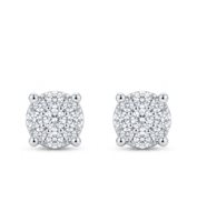 Boucles d'oreilles Donna Oro Femme in Or blanc Diamante DKOL2207